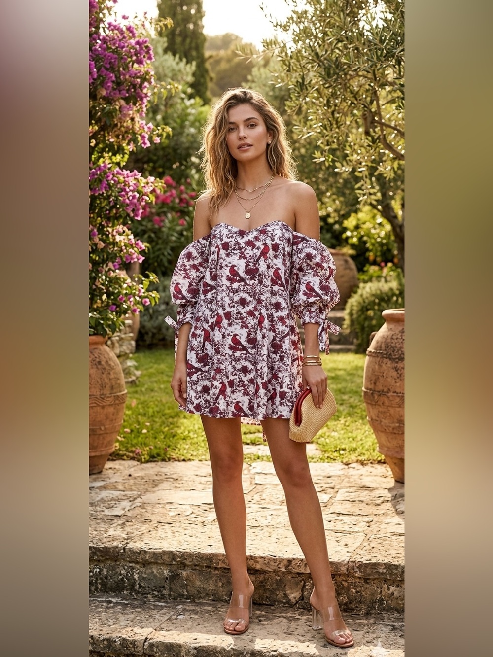 Caroline Constas Floral Orint Mini Dress 🌺
